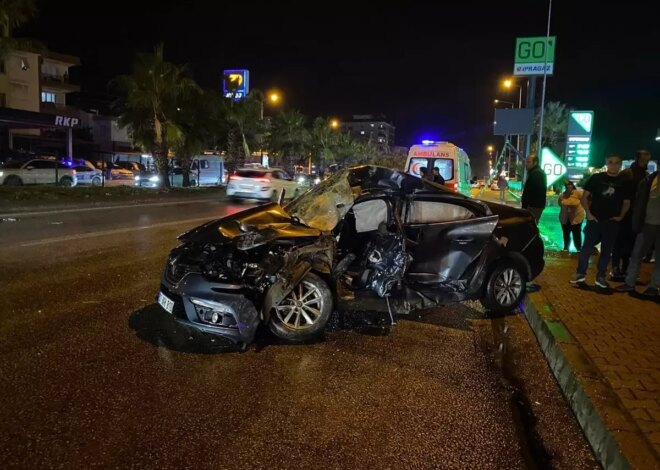 Antalya’da Otomobil Kazası: 1 Ölü